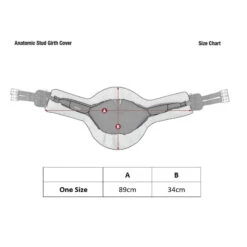 LeMieux Merino+ Curve Stud Guard Cover  -Horse Gear Store Anatomic Stud Girth Covers Size Guide