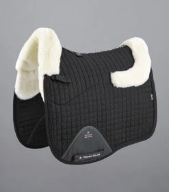 Premier Equine PONY Close Contact Merino Wool European Dressage Saddle Pad -Horse Gear Store Close Contact Merino Wool European Half Lined Dressage Square Black Natural 1 768x 6d4f3b9b 1e64 44c6 84df c24e3cad9488