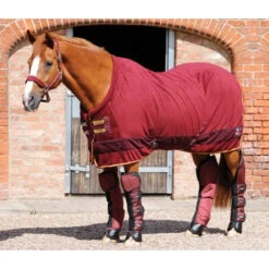 Premier Equine Buster Fleece Cooler Rug - Continental Edition -Horse Gear Store Cooler Continental Burgundy zoomx500