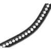 Premier Equine Bellissima Shaped Diamante Browband -Horse Gear Store SS19 Bellissima Black Close Up RGB 72 big