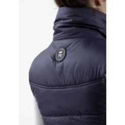 Premier Equine Carmen Riding Gilet -Horse Gear Store SS19 Carmen Ladies Quilted Riding Gilet Navy Detail Back Branding RGB 72 big