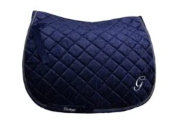 Grainge Velvet AP/Jump Saddlepad -Horse Gear Store grainge saddle pads english navy grainge saddle pad velvet jump grvelvetj 29329864196180