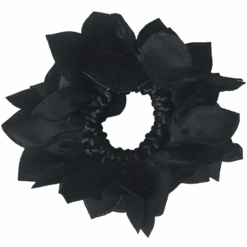 Hamag Rose Petal Hair Scrunchie With Crystals -Horse Gear Store hamag rose petal hair scrunchie with crystals hair accessories 4