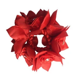Hamag Rose Petal Hair Scrunchie With Crystals -Horse Gear Store hamag rose petal hair scrunchie with crystals hair accessories 9