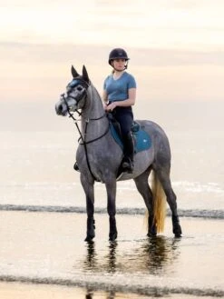 LeMieux Earth Collection Close Contact Saddlepad -Horse Gear Store it01277 lifestyle earthclosecontactsquare ocean 1 copy