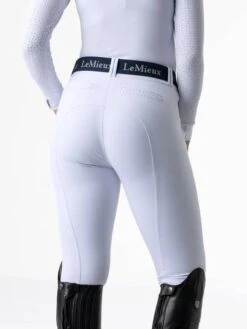 LeMieux Amara II Knee Grip Breeches -Horse Gear Store it03068 detail amarabreeches kneegrip white 1 1