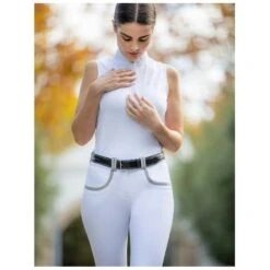 LeMieux Chloe Sleeveless Show Shirt -Horse Gear Store lemieux chloe sleeveless show shirt show shirt 4