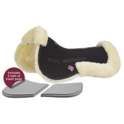 LeMieux Pro-Sorb Lambskin 4 Pocket Half Pad *Discontinued* -Horse Gear Store lemieux pro sorb lambskin half pad half pad 3