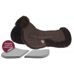 LeMieux Pro-Sorb Lambskin 4 Pocket Half Pad *Discontinued* -Horse Gear Store lemieux pro sorb lambskin half pad half pad 5