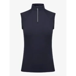 LeMieux Twilight Collection Laser Cut Sleeveless Base Layer -Horse Gear Store lm lasercutsleeveless navy1 hr