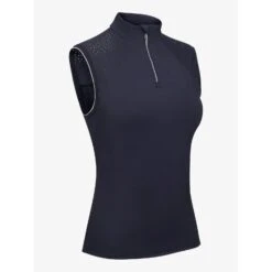 LeMieux Twilight Collection Laser Cut Sleeveless Base Layer -Horse Gear Store lm lasercutsleeveless navy3 hr