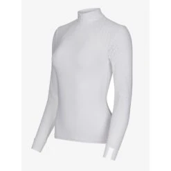 LeMieux Olivia Long Sleeve Show Shirt -Horse Gear Store lm oliviashowshirt longsleeve white2 hr