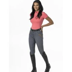 LeMieux Activewear Short Sleeve Base Layer -Horse Gear Store lm shortsleevebaselayer papaya1 hr 1