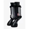 LeMieux Twilight Collection Fleece Edge Brushing Boots -Horse Gear Store lm steelbrush fleeceedge brushingboot grey hr 5