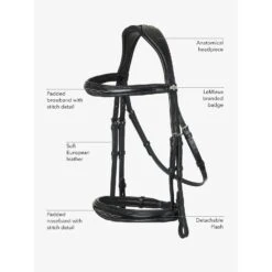 LeMieux Competition Bridle -Horse Gear Store website bride features comp